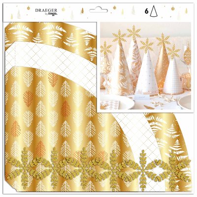 Lot de 6 décorations centre de table NOEL DRAEGER PARIS