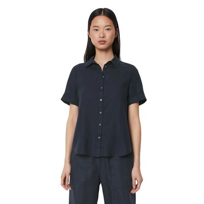 Blouse en lin à manches courtes regular en qualité légère MARC O'POLO