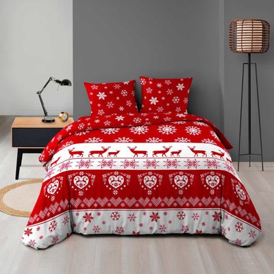 Housse de couette   FLOCONETTE microfibre flanelle DECORATIE