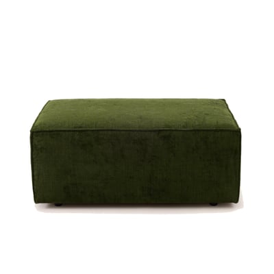 Pouf en chenille moelleuse DYONIS MADURA