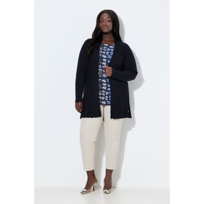 Cardigan plissé. Col châle et manches ULLA POPKEN