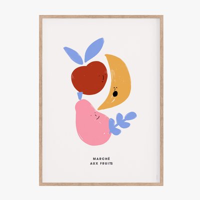 Fruity Party, Affiche porte-affiche 30cm x 40cm COTTON BIRD