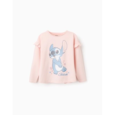 T-Shirt à Manches Longues en Coton Lilo et Stitch ZIPPY