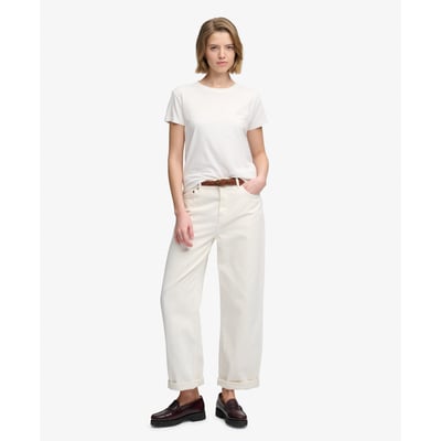 Jean Large Taille Haute en Coton Bio SUPERDRY