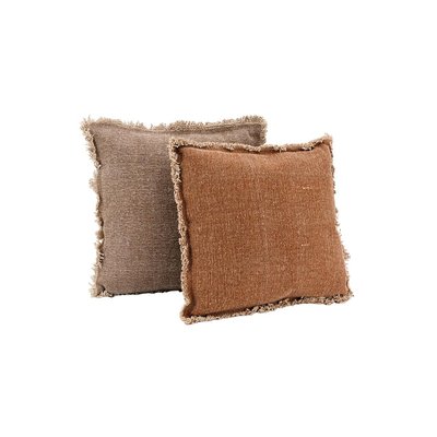 Coussin en coton recyclé à franges Lot de 2 AUBRY GASPARD