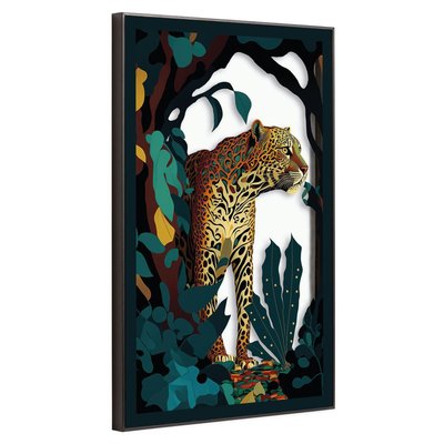 Tableau sur verre synthétique tigre 42x63 cm CEANOTHE