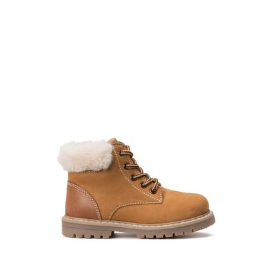 Bottines cuir zippées LA REDOUTE COLLECTIONS