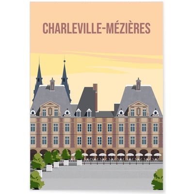Affiche ville Charleville-Mézières L'AFFICHERIE
