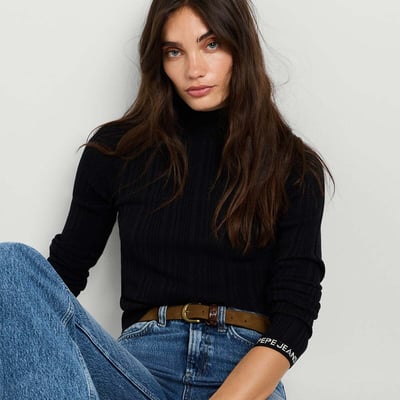 Pull À Col Montant Côtelé PEPE JEANS