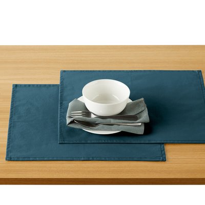 Set van 2 placemats in soepel gecoat katoen, Scénario LA REDOUTE INTERIEURS