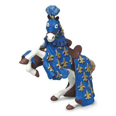 Figurine Cheval du Prince Philippe bleu PAPO