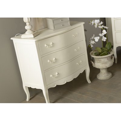 Commode 3 Tiroirs   Cassé En Acajou Apolline AMADEUS