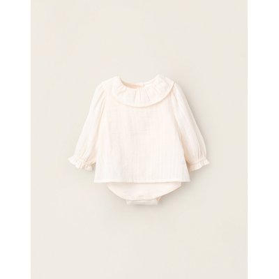Chemisier en Coton avec Body Incorporé ZIPPY