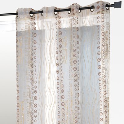 Rideau organza all over motifs fantaisies HOME MAISON