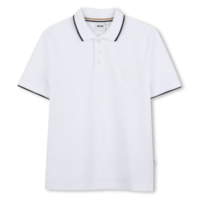 Polo à coupe droite en coton BOSS KIDSWEAR