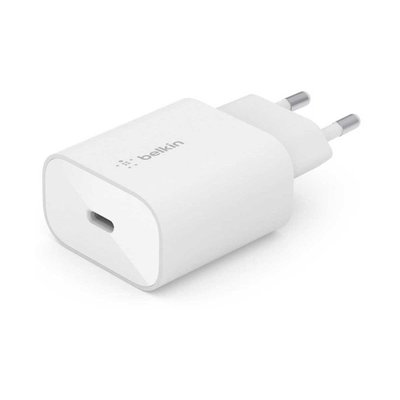 Chargeur secteur 25W USB-C pour samsung et apple Blanc BELKIN