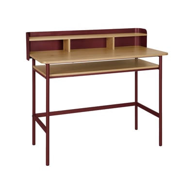 Bureau métal et décor bois 3 niches MOLTO SWEEEK
