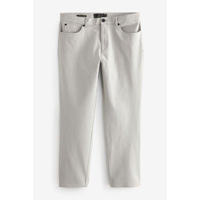 Pantalon droit style jean stretch et texturé NEXT