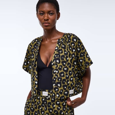 Chemise de plage imprimé animalier en coton BIO GOTS MONOPRIX