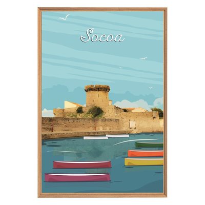 Tableau Mural Illustration Fort De Socoa ARCHITECTURE CEANOTHE