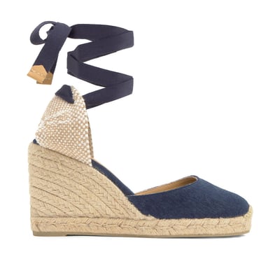 Espadrilles compensées à lacets avec plateforme tressée CARINA PLATFORM CASTANER