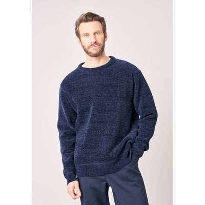 Pull regular homme en maille chenille douce CREATUP DEELUXE