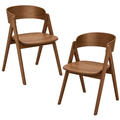 Chaise scandinave en bois (lot de 2) ORBE PIER IMPORT