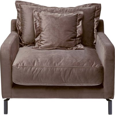 Fauteuil pivotant en velours, LULLABY KARE DESIGN