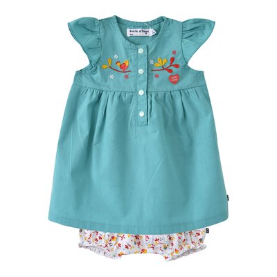 Robe + bloomer bebe elyna SUCRE D'ORGE