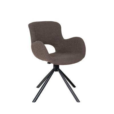 Chaise de bureau en tissu bouclette et métal - AMORIM HOUSE NORDIC