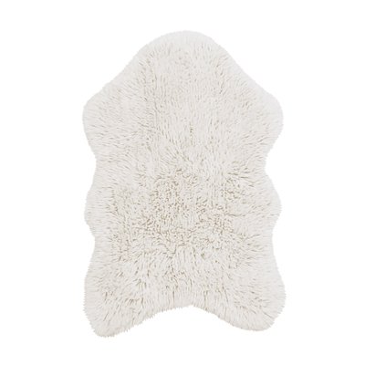 Tapis en laine Woolly - Blanc de mouton LORENA CANALS
