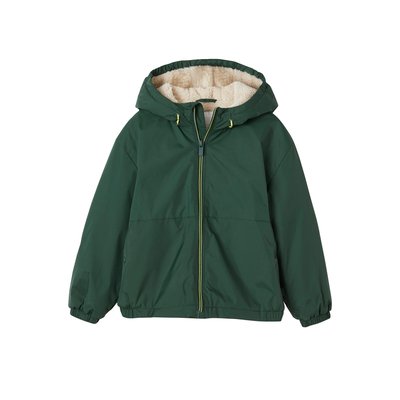 Coupe-vent à capuche doublé sherpa VERTBAUDET