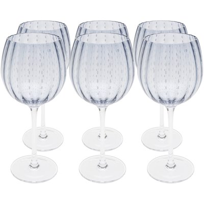 Lot de 6 verres à vin, CLUE KARE DESIGN