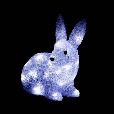 Lapin lumineux extérieur H24cm 30 LED + transfo FEERIC LIGHTS & CHRISTMAS