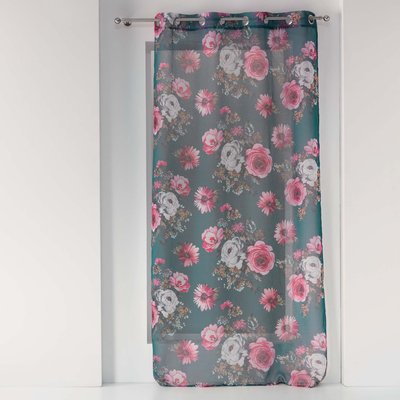 Panneau a oeillets rideau Voile Collection Flowers DOUCEUR D'INTÉRIEUR