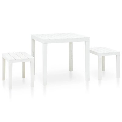 Table de jardin avec 2 bancs HOME MAISON
