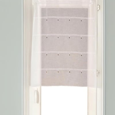 Modulable en étamine brodée losange - QABANE HOME MAISON