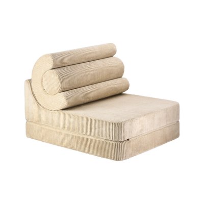 Pouf enfant velours côtelé FLIPSTER WIGIWAMA