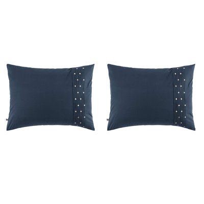 Taie d'oreiller brodée (lot de 2) TERRE DE NUIT