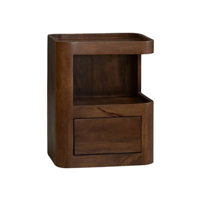 Table de chevet niche droite en bois de manguier  MAORA MADE IN MEUBLES 