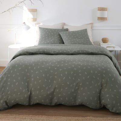 Parure de lit - Housse de couette + taie 100% Gaze de Coton EDEN