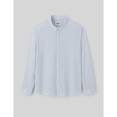 Chemise seersucker rayée BZB