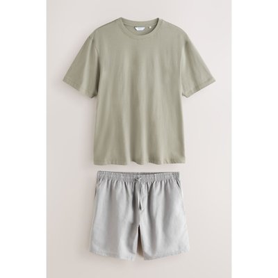 Pyjama short en lin mélangé NEXT