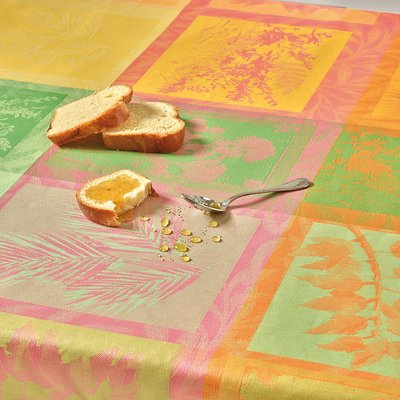 Nappe pur coton enduit imperméable MILLE VEGETAUX GARNIER-THIEBAUT