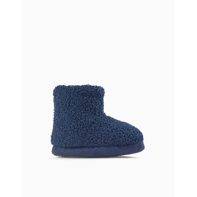 Chaussons montants en sherpa avec semelle antidérapante ZIPPY
