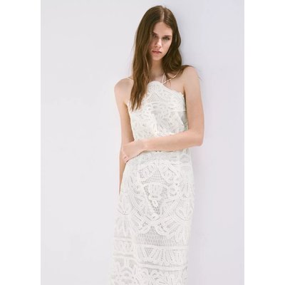 Robe halter crochet MANGO