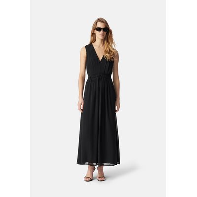 Robe longue détail plissé taille IKKS