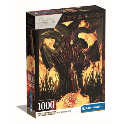 Compact 1000 pièces - house of the dragon CLEMENTONI
