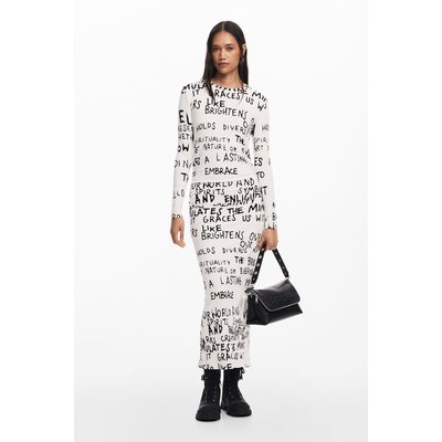 Robe midi avec phrase DESIGUAL