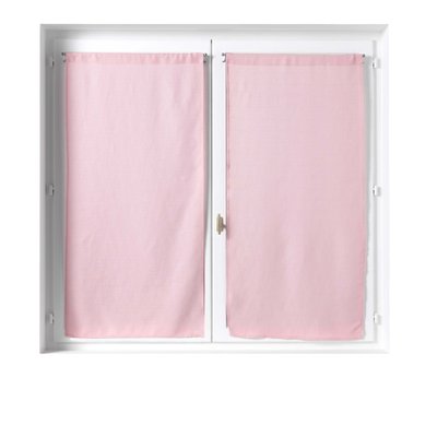 Paire de Rideaux Voile 60 x 120 cm Soane Rose DOUCEUR D'INTÉRIEUR